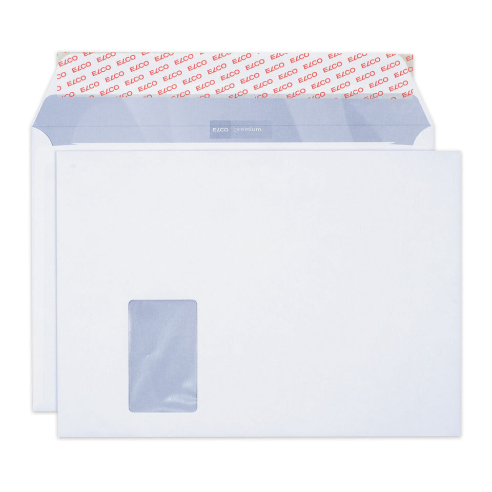 Briefumschlag Office mit Fenster, C4, 100g/m², haftklebend, 25 Stück, weiß ELCO 74481.12 ELCO 74481.12  haftklebend