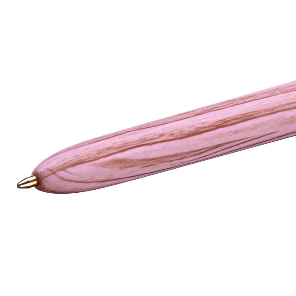 Vierfarbkugelschreiber 4 Colours® WOOD Style, sortiert BIC 507406 BIC 507406 Wood Effect im Display