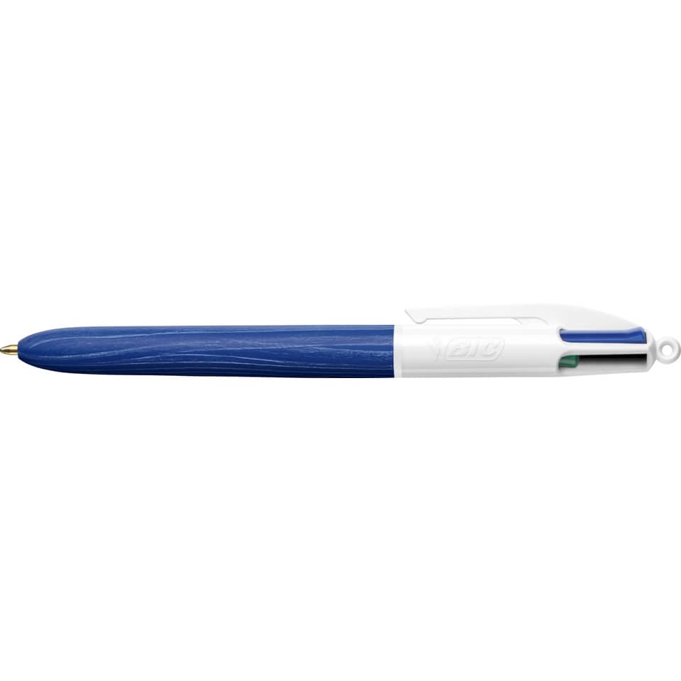 Vierfarbkugelschreiber 4 Colours® WOOD Style, sortiert BIC 507406 BIC 507406 Wood Effect im Display