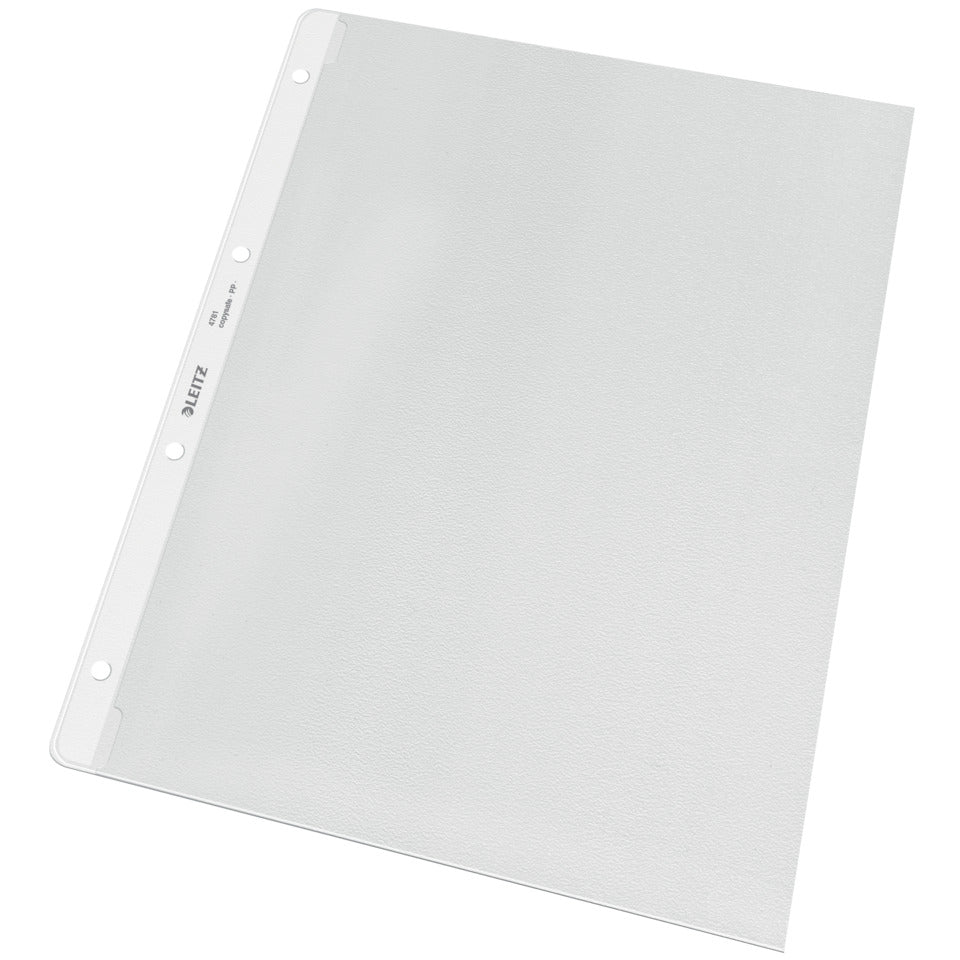 Prospekthülle, A4, PP, genarbt, dokumentenecht, farblos LEITZ 4781-00-03 LEITZ 47810003  l.offen