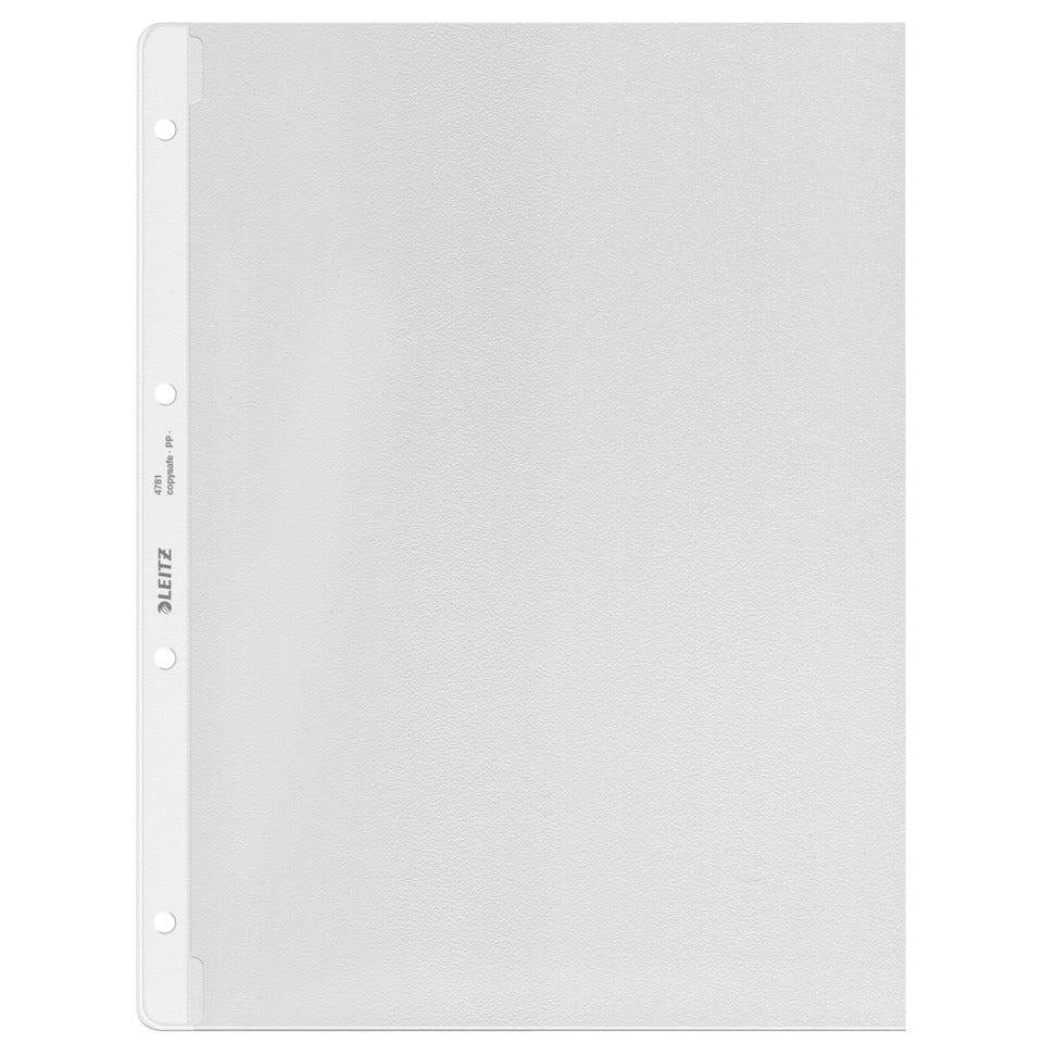 Prospekthülle, A4, PP, genarbt, dokumentenecht, farblos LEITZ 4781-00-03 LEITZ 47810003  l.offen
