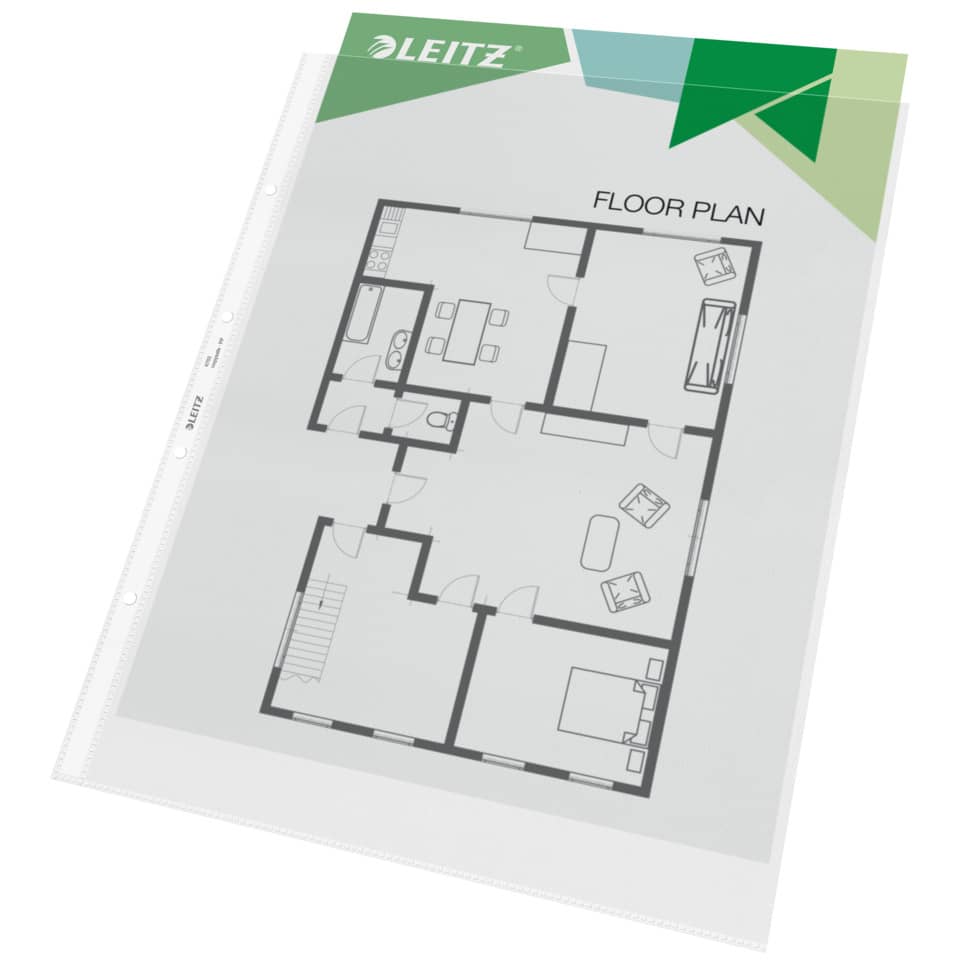 Prospekthülle Standard, A3 hoch, PP, genarbt, dokumentenecht, farblos LEITZ 4702-00-00 LEITZ 4702-00-00 ungefalzt