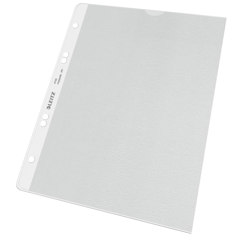Prospekthülle Extrastark, A5, PP, genarbt, dokumentenecht, farblos LEITZ 4705-00-03 LEITZ 47050003 lose