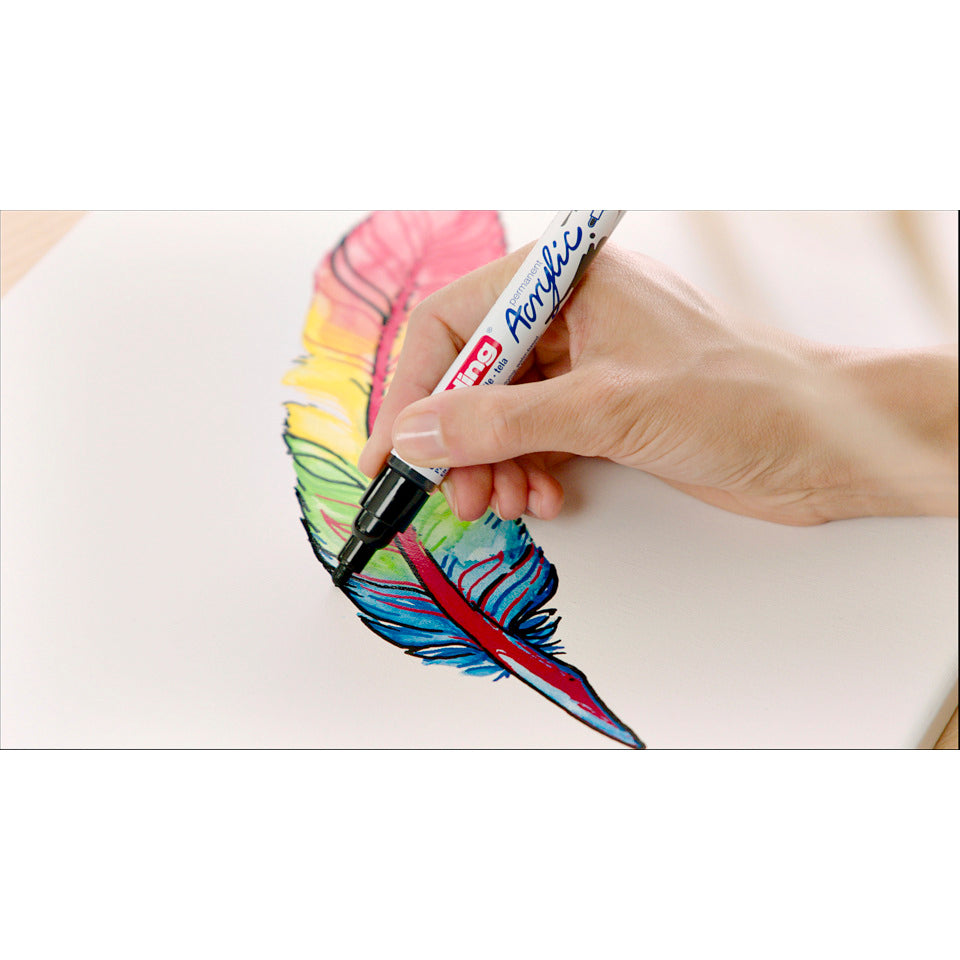 Acrylmarker 5100 Metallic Set, Rundspitze, 2-3mm EDDING 5100-5-999 EDDING 5100-5-999 Rundspitze