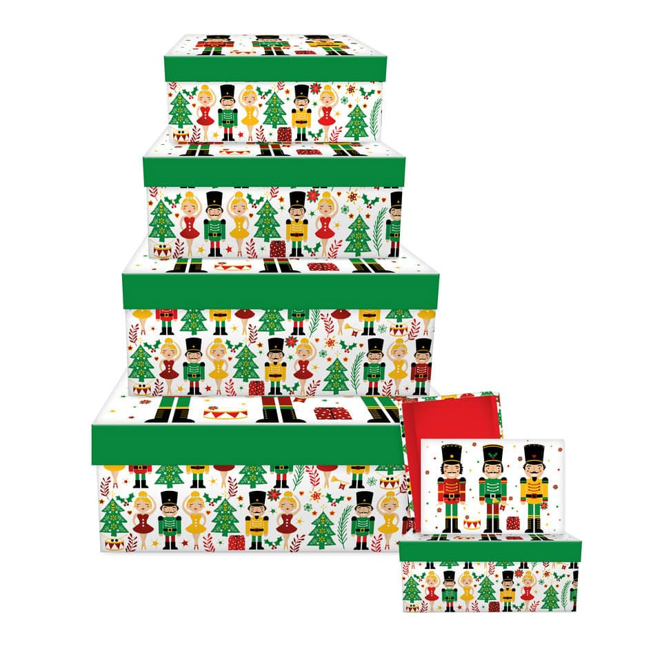 Weihnachts-Geschenkkarton Nussknackersuite, 6-teilig BRAUN+COMPANY 1480-23508 BRAUN + COMPANY 1480-23508   6tlg Flach