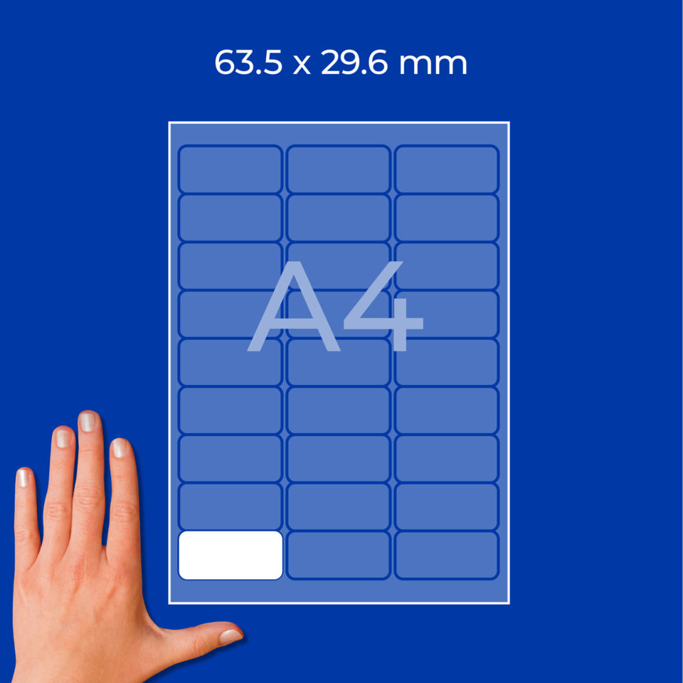 Universaletiketten ablösbar, 63,5x29,6mm, 810 Stück, weiß AVERY ZWECKFORM L4737REV-25 ZWECKFORM L4737REV-25 weiß
