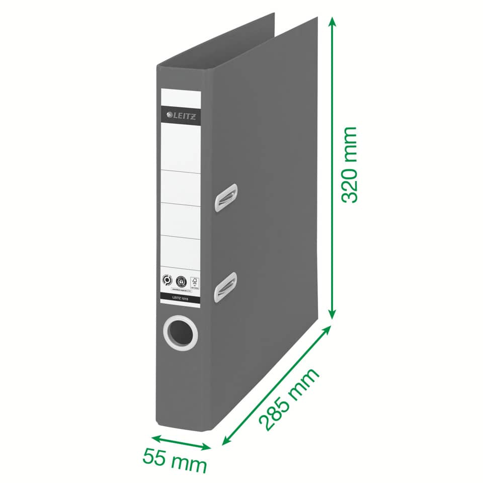 Qualitäts-Ordner Recycle 180°, A4, 50mm, schwarz LEITZ 1019-00-95