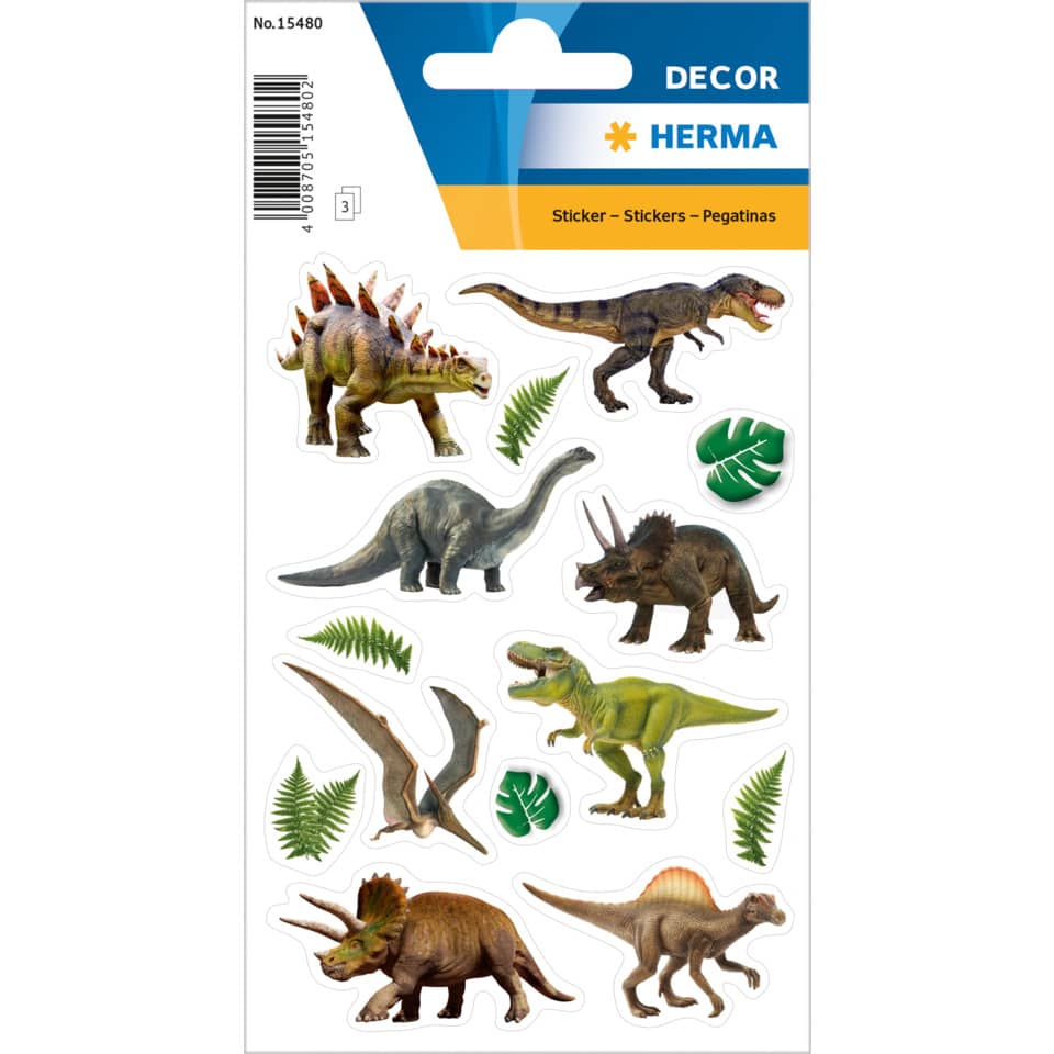 Sticker Dinosaurier, 42 Stück HERMA 15480