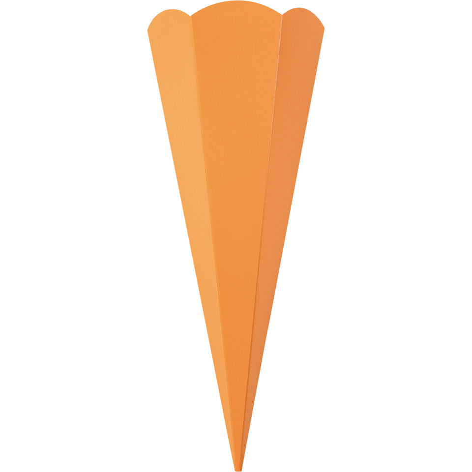 Schultüte, Rohling, 68cm, 5 Stück, orange FOLIA 92540 FOLIA 92540 eckig