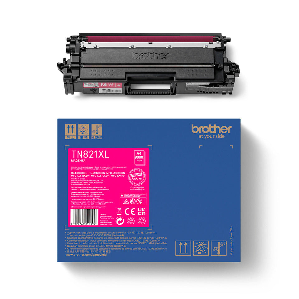 Lasertoner TN-821XLM, 9.000 Seiten, magenta BROTHER TN821XLM