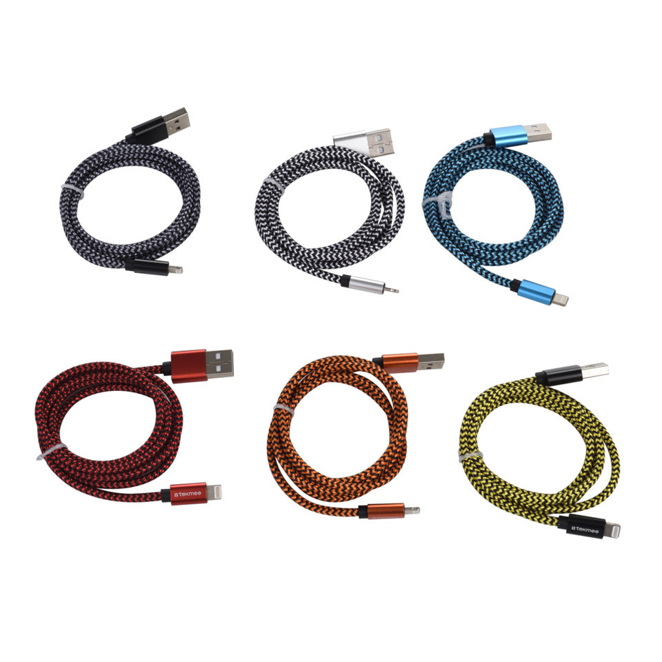 Ladekabel Lightning Nylon 1m sortiert TK 40430068 TK 40 43 00 68