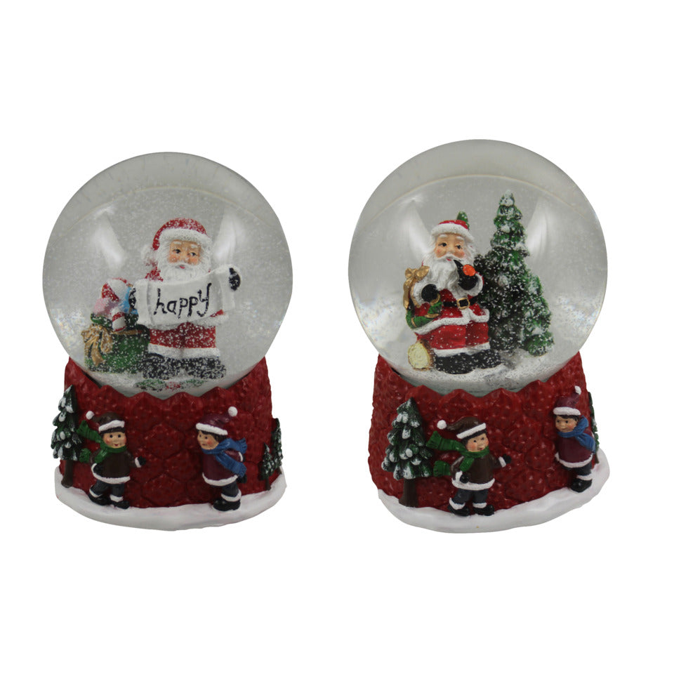 Weihnachten Schneekugel 10,5x10,5x14,5cm Weihnachtsmann sortiert  52792 52792 10,5x10,5x14,5cm