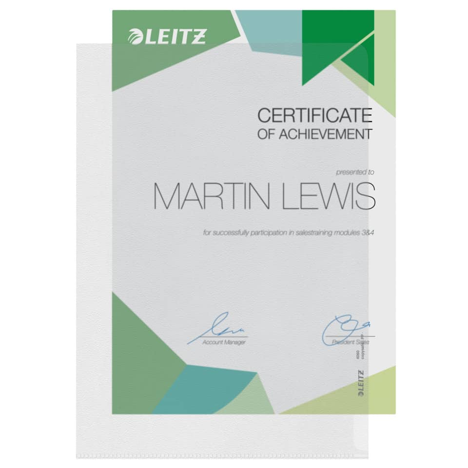 Sichthülle Extrastark, A4, PP, genarbt, dokumentenecht, farblos LEITZ 4060-00-00 LEITZ 40600000  PP