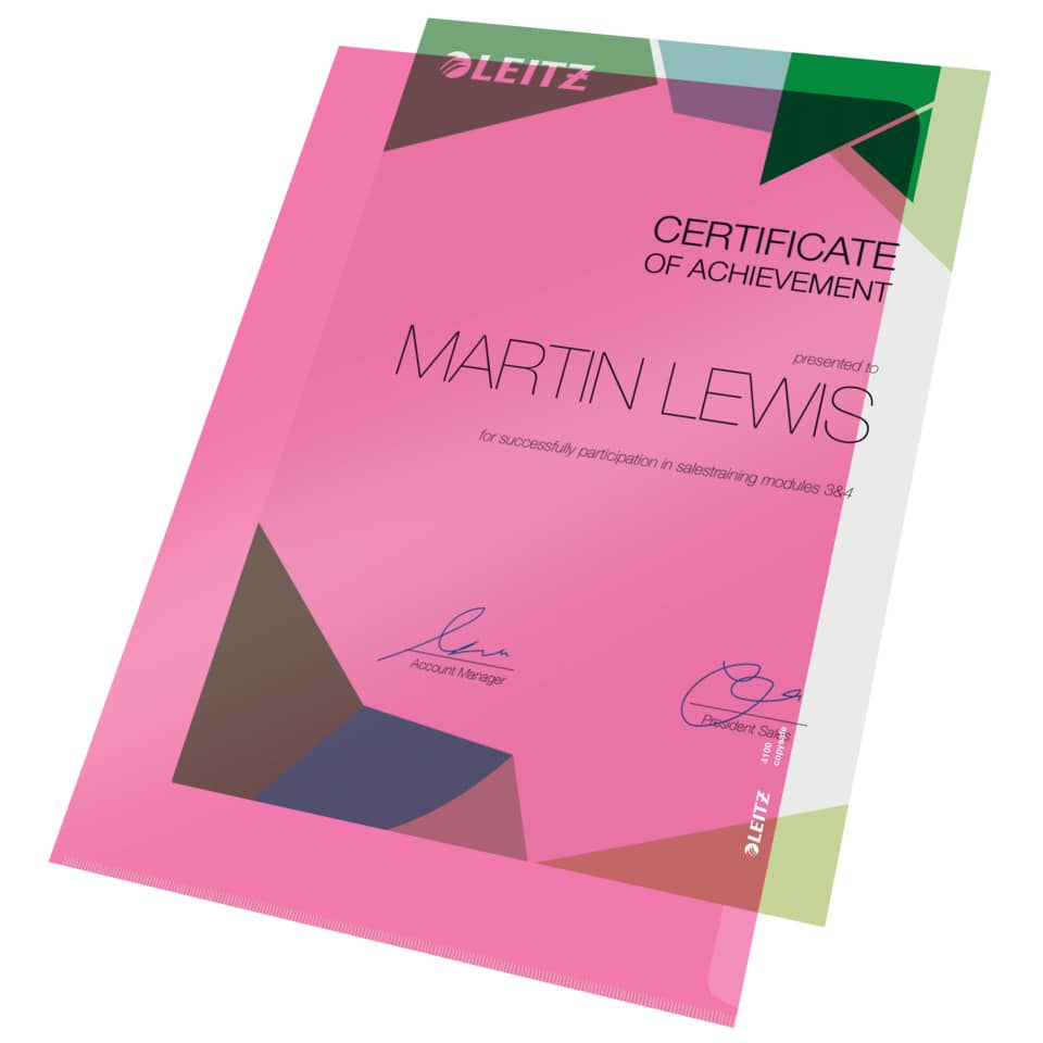 Sichthülle Premium, A4, PVC, dokumentenecht, rot LEITZ 4100-00-25 LEITZ 41000025 PVC-Hartfolie