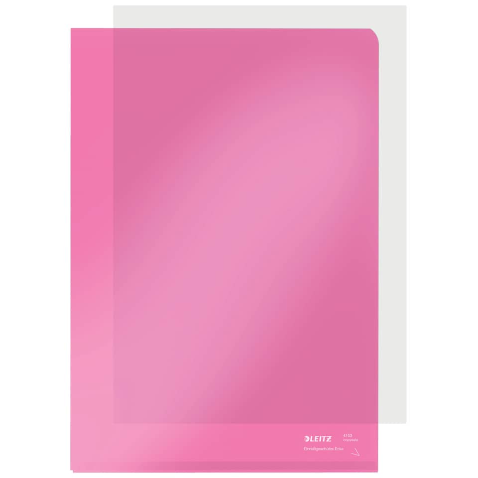 Sichthülle Super Premium, A4, PVC, dokumentenecht, rot LEITZ 4153-00-25 LEITZ 41530025 PVC-Hartfolie
