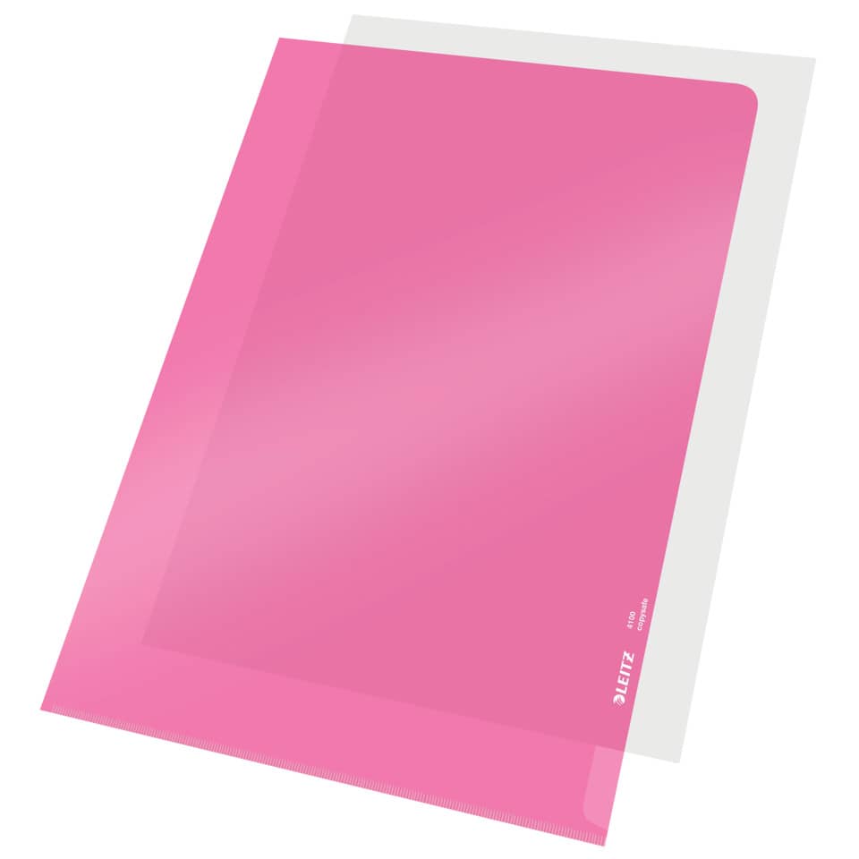 Sichthülle Premium, A4, PVC, dokumentenecht, rot LEITZ 4100-00-25 LEITZ 41000025 PVC-Hartfolie