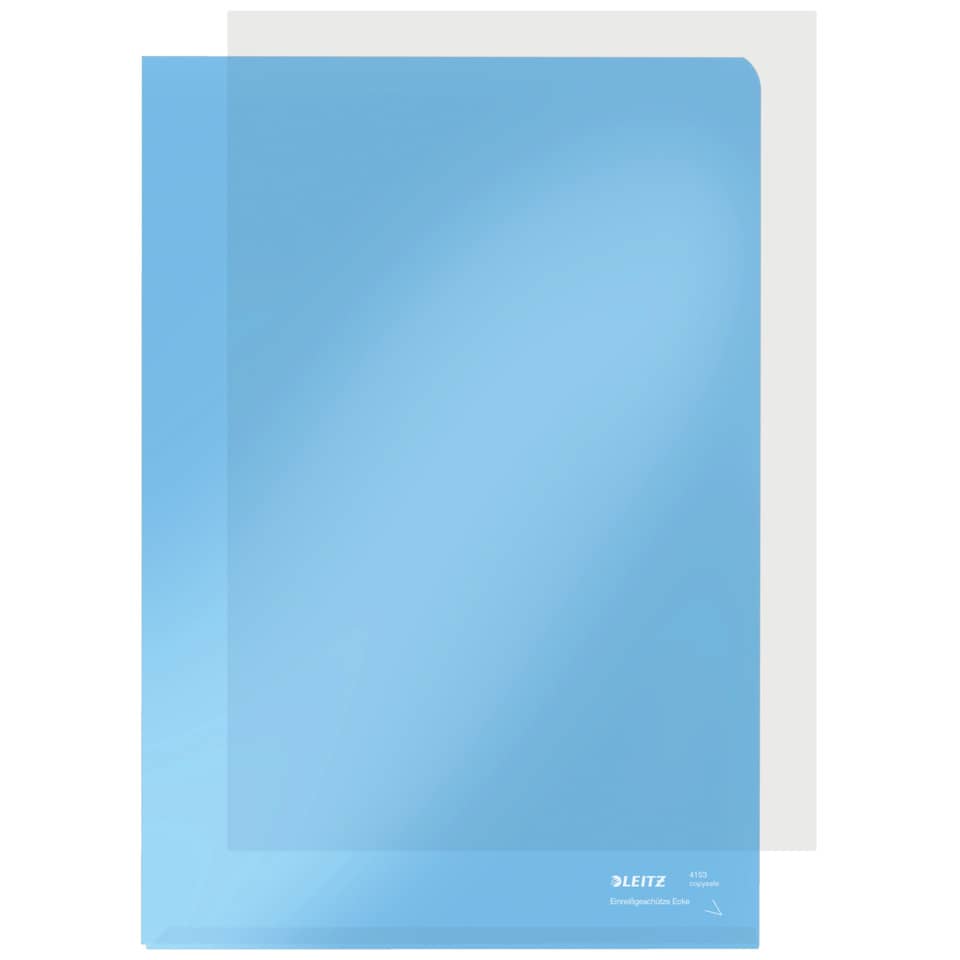 Sichthülle Super Premium, A4, PVC, dokumentenecht, blau LEITZ 4153-00-35 LEITZ 41530035 PVC-Hartfolie