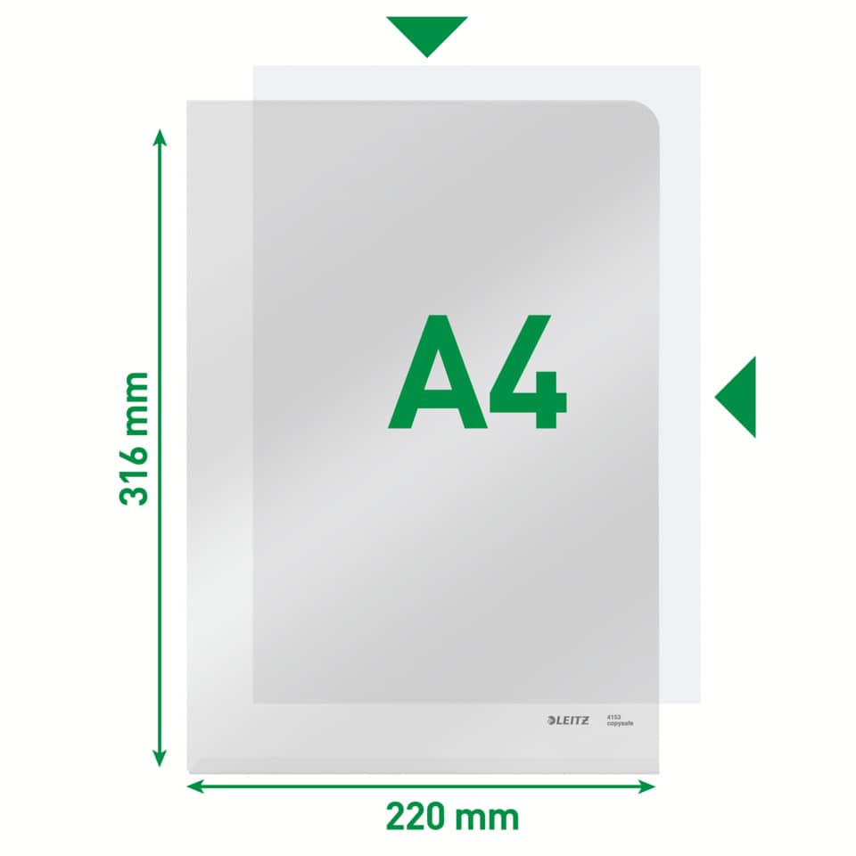 Sichthülle Super Premium, A4, PVC, dokumentenecht, farblos LEITZ 4153-00-03