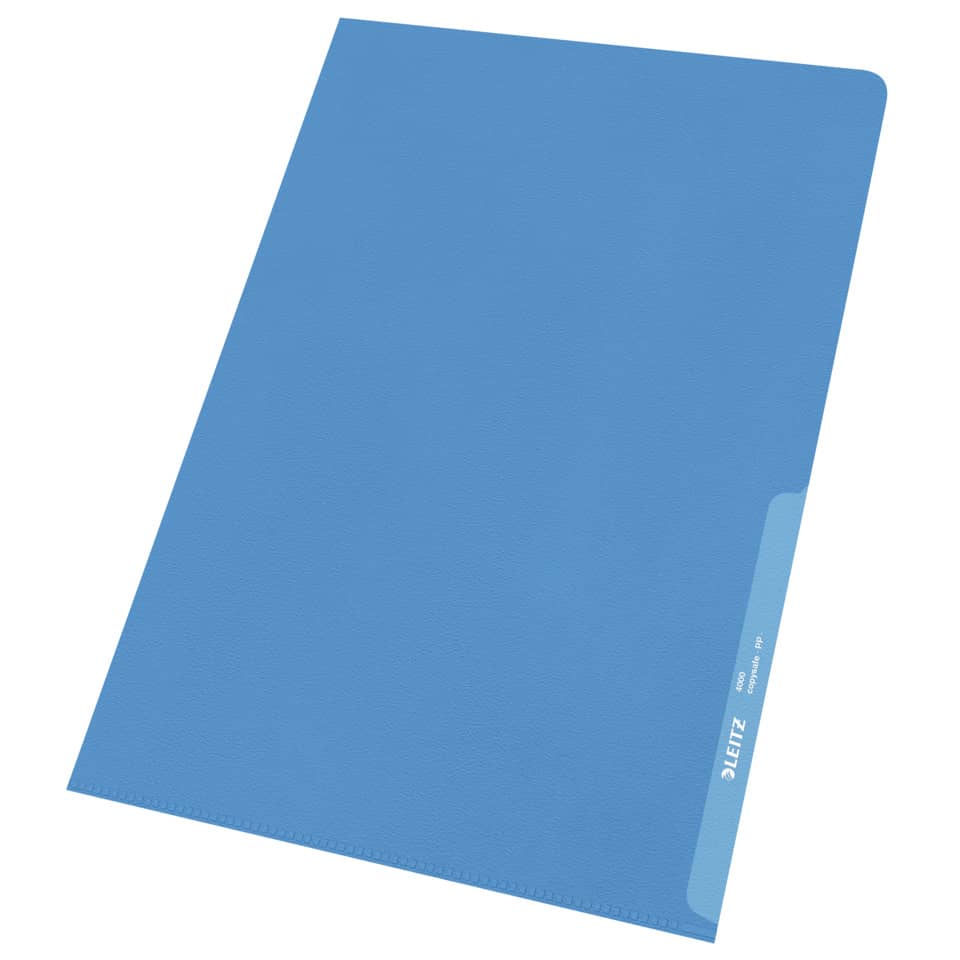 Sichthülle Standard, A4, PP, genarbt, dokumentenecht, blau LEITZ 4000-00-35 LEITZ 40000035 PP