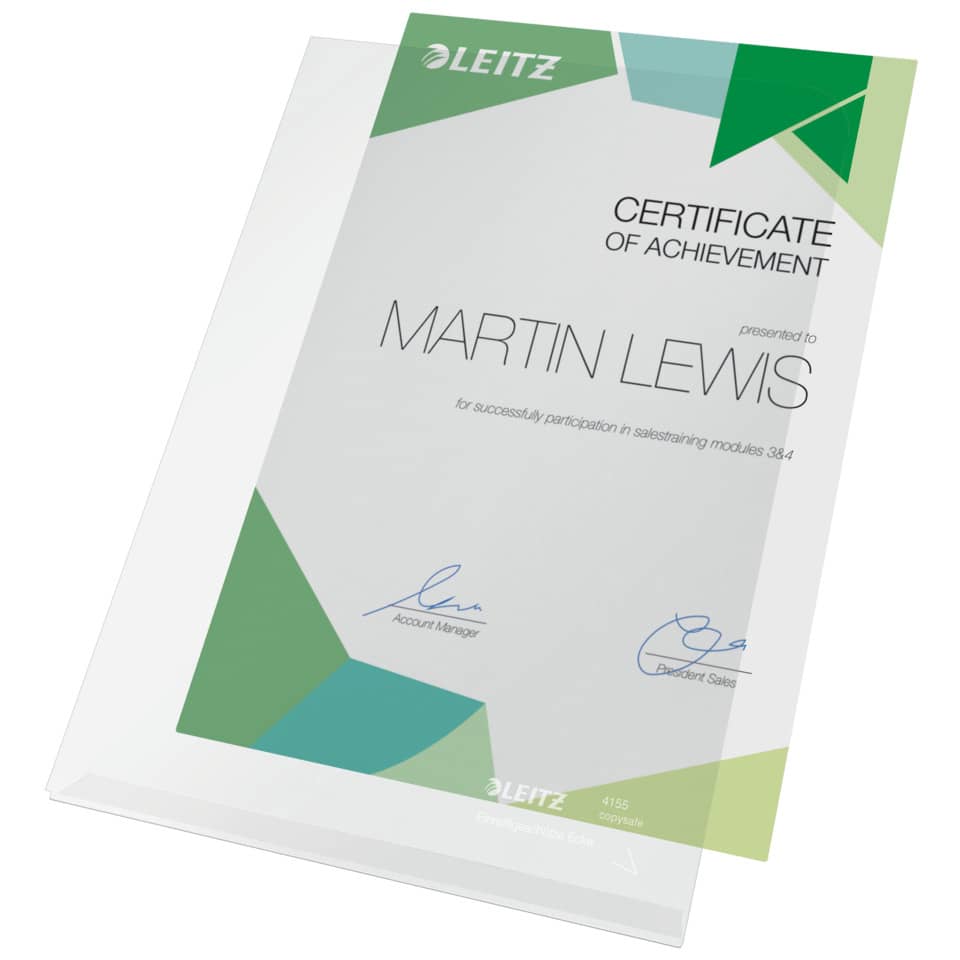 Sichthülle Super Premium, A5, PVC, dokumentenecht, farblos LEITZ 4155-00-00 LEITZ 41550000 PVC-Hartfolie