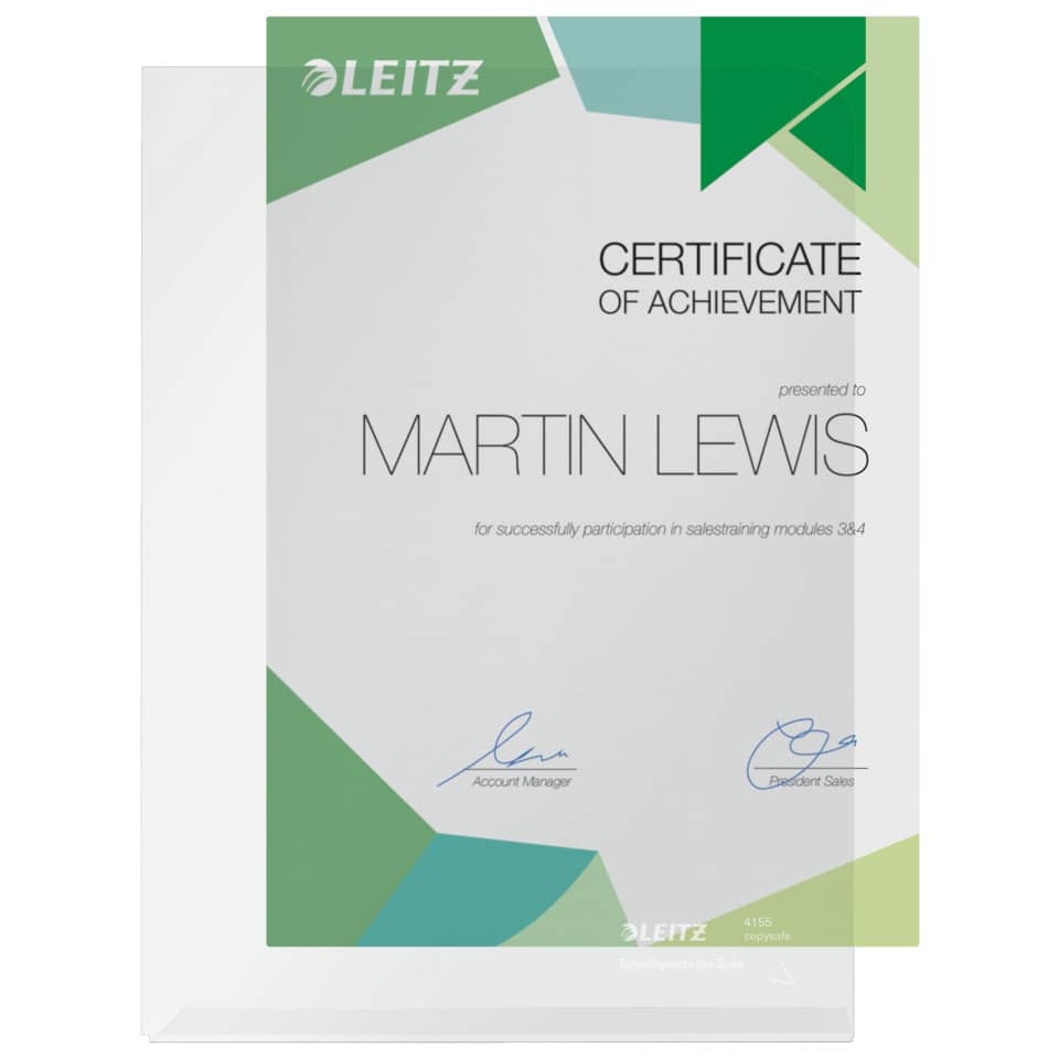 Sichthülle Super Premium, A5, PVC, dokumentenecht, farblos LEITZ 4155-00-00 LEITZ 41550000 PVC-Hartfolie