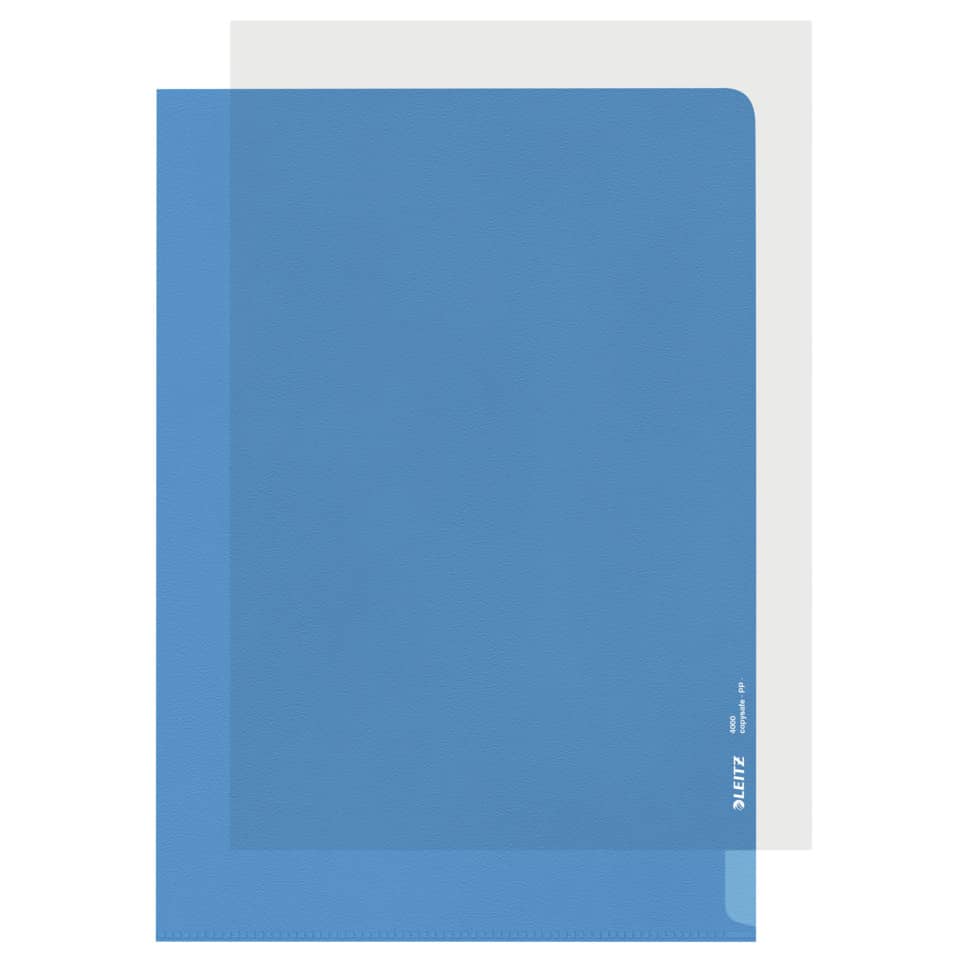 Sichthülle Standard, A4, PP, genarbt, dokumentenecht, blau LEITZ 4000-00-35 LEITZ 40000035 PP