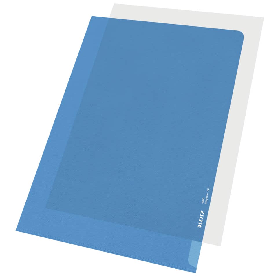 Sichthülle Standard, A4, PP, genarbt, dokumentenecht, blau LEITZ 4000-00-35 LEITZ 40000035 PP