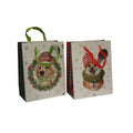Weihnachts-Geschenktragetasche Hund, 23x18x10cm, sortiert  51476 51476 23x18x10cm
