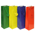 Flaschentragetasche Uni Lack, 36x12x9cm, sortiert  51479 51479 36x12x9cm