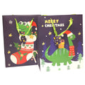 Geschenktragetasche Weihnachtsdino, 32x26x12cm, sortiert  51464 51464 32x26x12cm