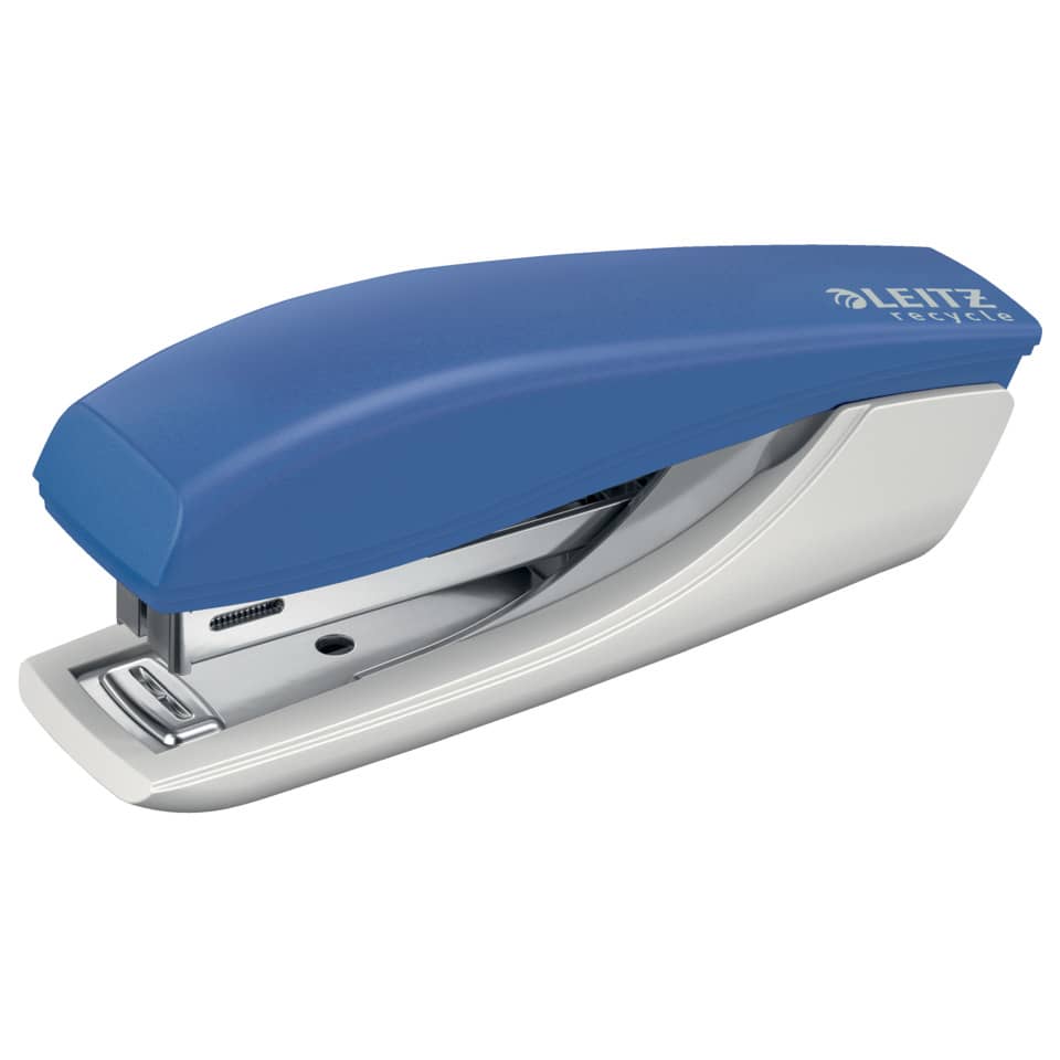 Heftgerät Mini NeXXt Recycle, 10 Blatt, Einlegetiefe 35 mm, blau LEITZ 5617-00-35