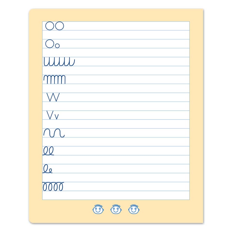 Buchstabenheft Schreibschrift, Quart, 14 Blatt, liniert, weiß URSUS FORMATI B2 060551065 URSUS Formati B.2 060551065 Schreibschri