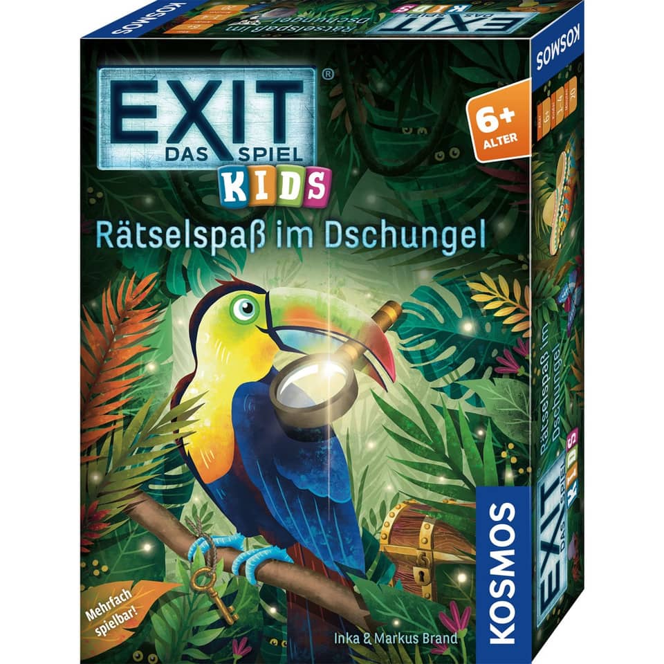 Mitbringspiel Exit Kids Rätselspaß im Dschungel KOSMOS 683375 KOSMOS 683375 Rätselspaß im Dschungel