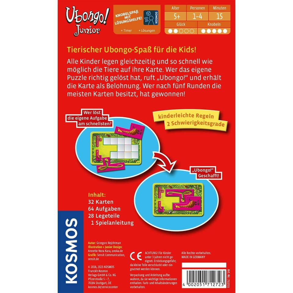 Mitbringspiel Ubongo! Junior KOSMOS 712723