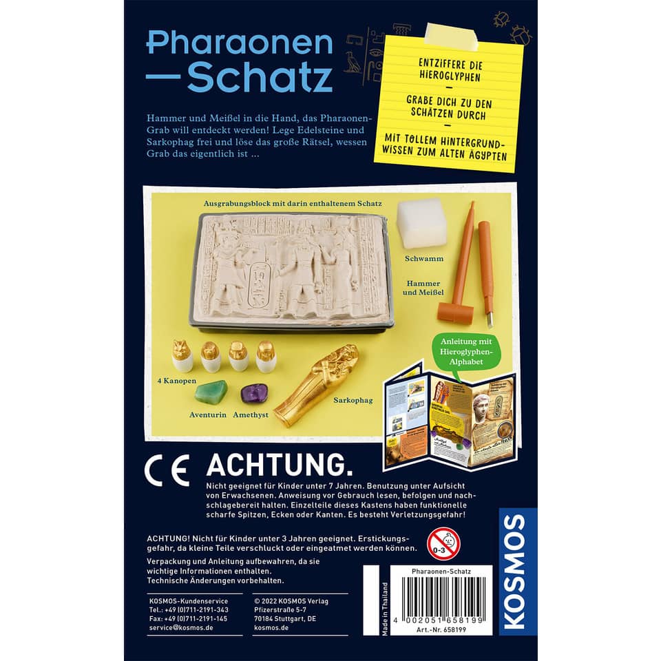 Experimentierset Pharaonen-Schatz KOSMOS 658199