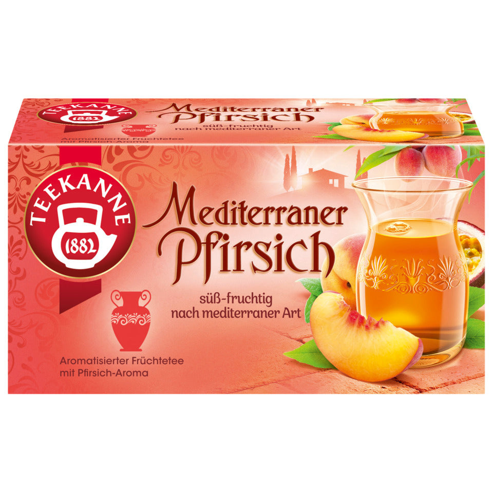 Ländertee Mediterraner Pfirsich, 20 Beutel x 2,5 g TEEKANNE 4009300014164