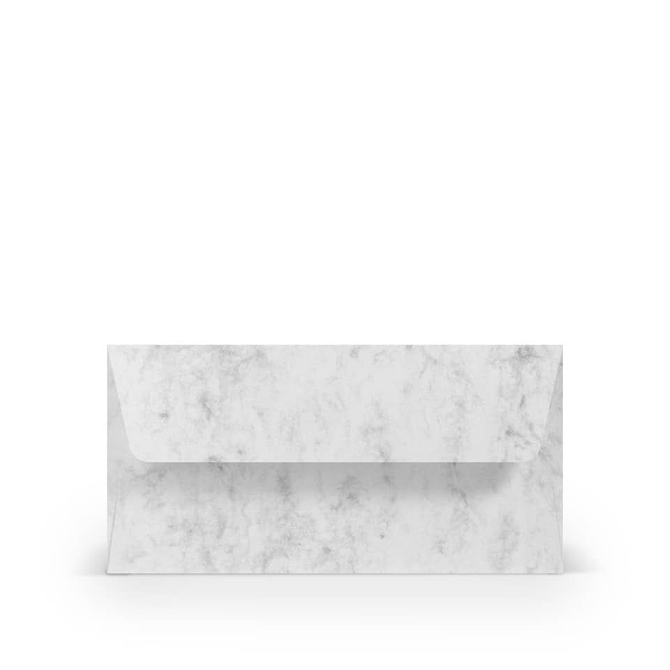 Briefumschlag Coloretti, DIN lang, 80g/m², nassklebend, 5 Stück, grau marmora RÖSSLER 220702514 COLORETTI 220702514