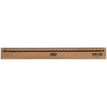 Holzlineal Doppelskala, 30cm, braun M+R 719300900 M+R 719300900 Metalleinlage