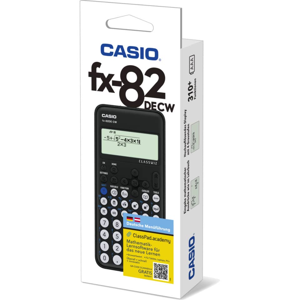 Schulrechner ClassWiz, schwarz CASIO FX-82DECW