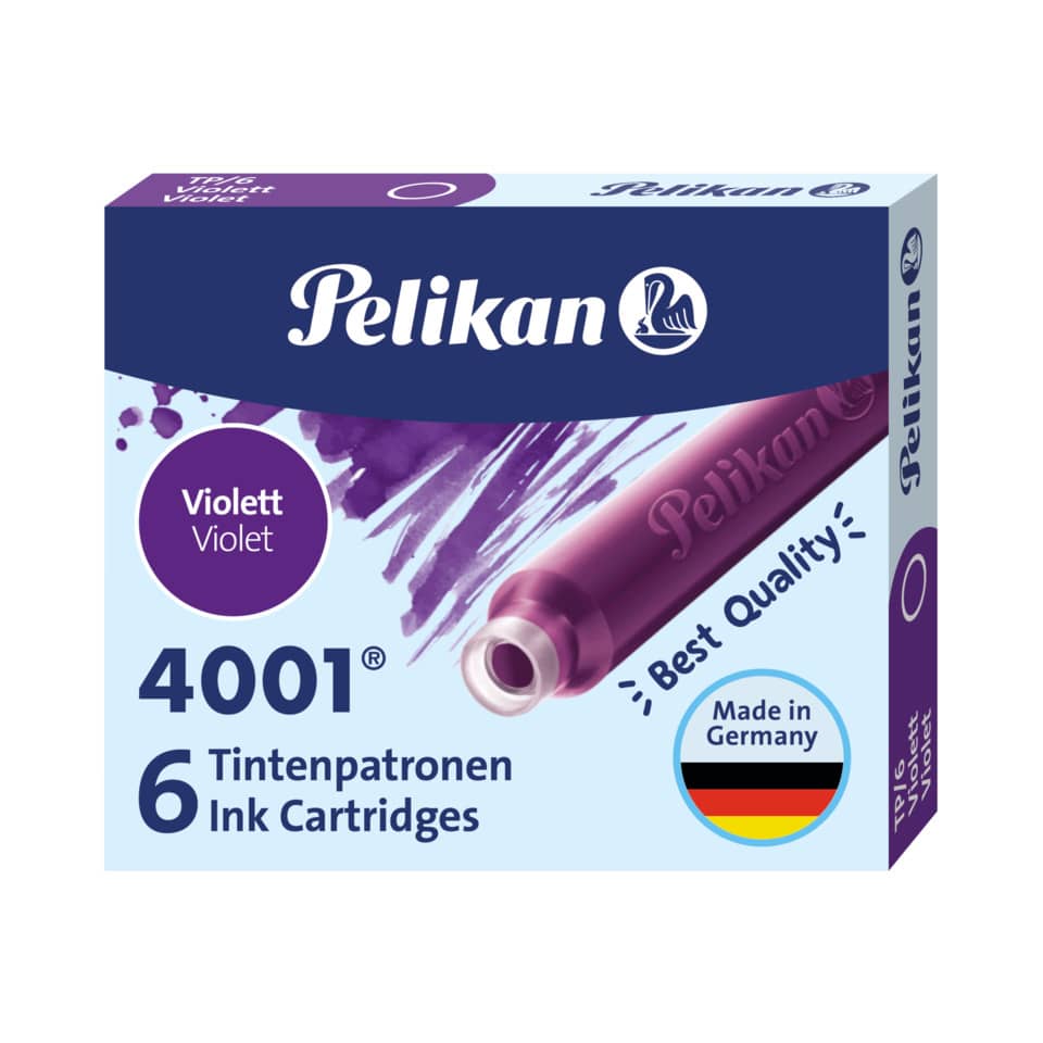 Tintenpatrone 4001® TP/6, 6 Stück, violett PELIKAN 400142568 PELIKAN 400142568 301697 4001 TP/6