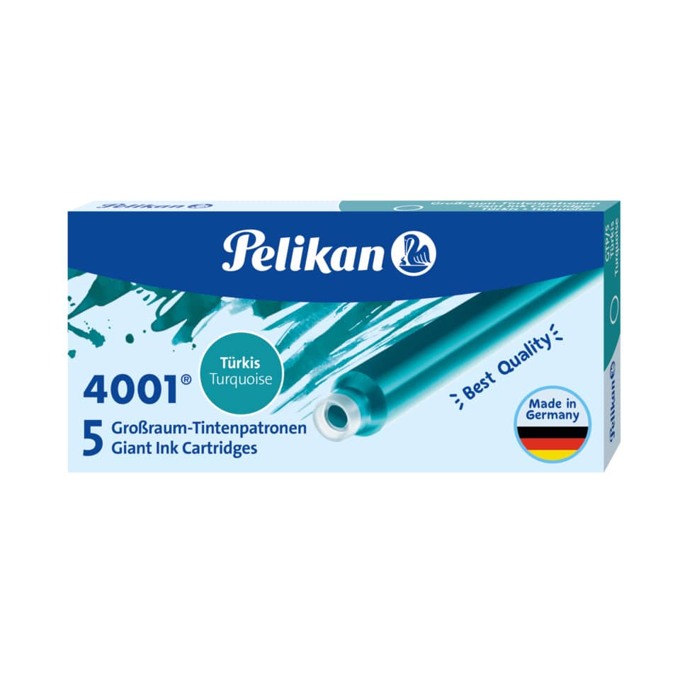 Tintenpatrone 4001® GTP/5, 5 Stück, türkis PELIKAN 300004110 PELIKAN 300004110 310656 GTP/5