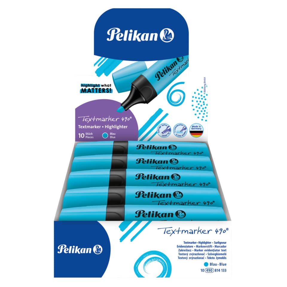 Textmarker 490, Leucht-Blau, nachfüllbar PELIKAN 400140879 PELIKAN 400140879 814133
