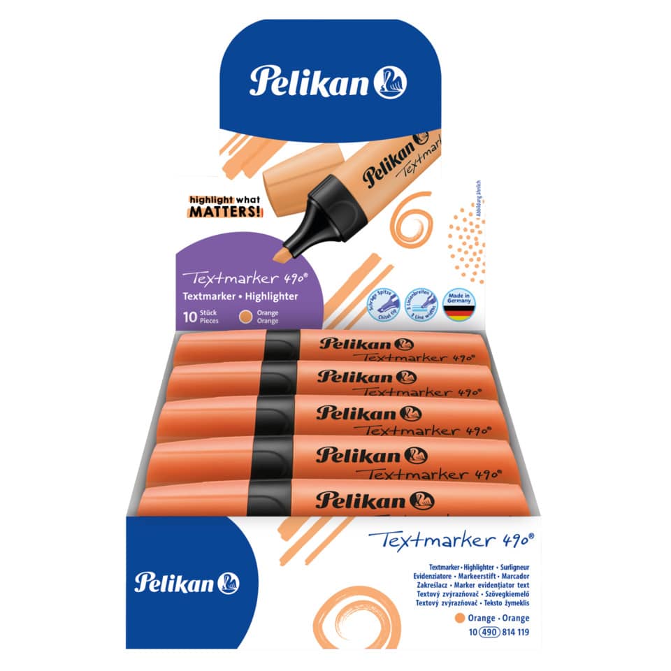 Textmarker 490, Leucht-Orange, nachfüllbar PELIKAN 400140876 PELIKAN 400140876 814119