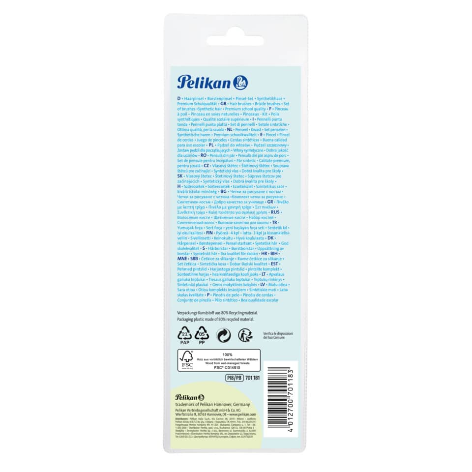 Pinselset Premium PI8/PB, 8 Stück sortiert PELIKAN 300008240 PELIKAN 300008240 701181