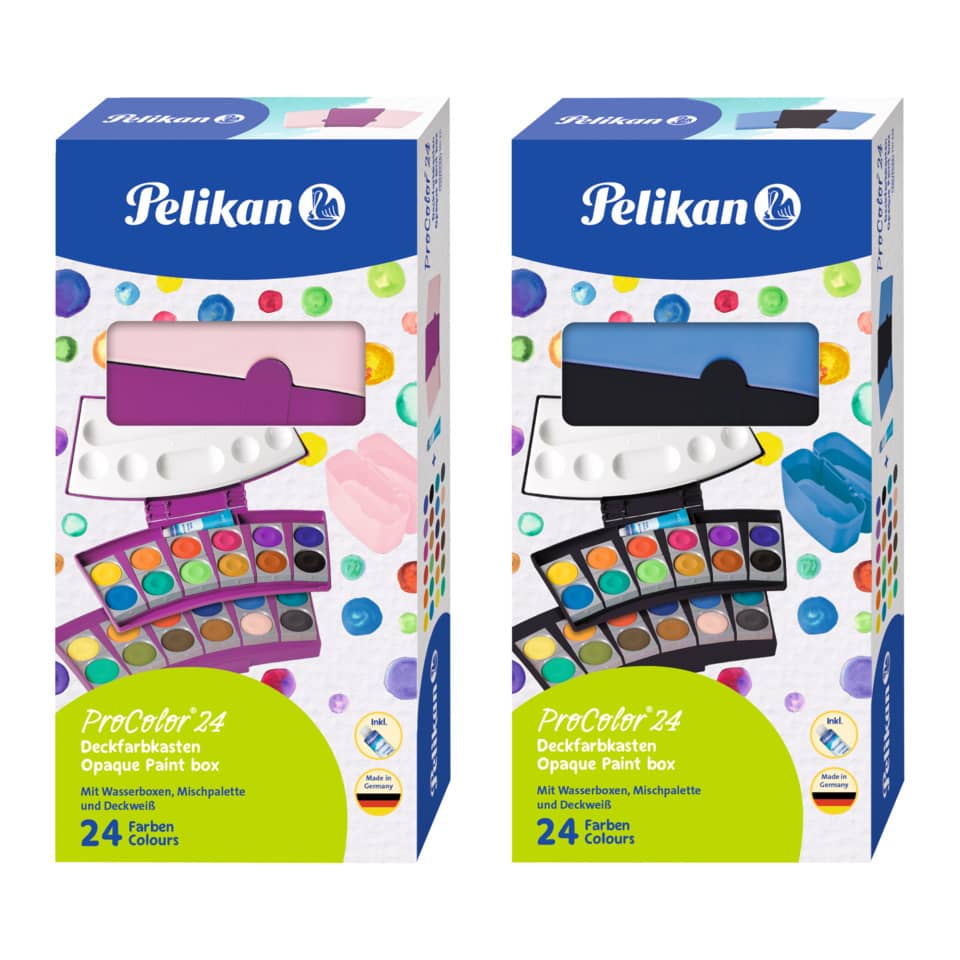 Farbkasten ProColor® 735 PC/24, 24 Farben, schwarz/blau PELIKAN 300008244 PELIKAN 300008244 701228 735/24
