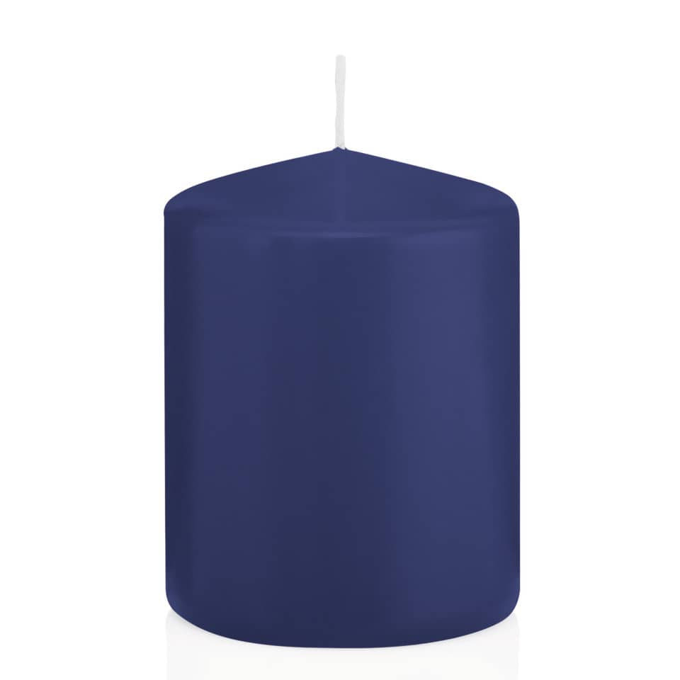 Stumpenkerze, 80x60mm, dunkelblau  618315.006 618315.006 80x60mm