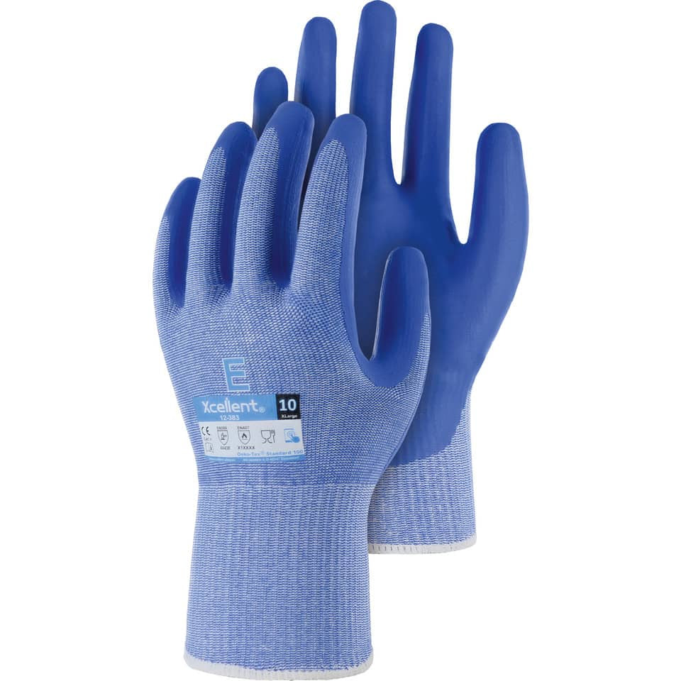 Schnittschutz-Handschuh LW XC-Cut-E, Gr.8, hellblau XCELLENT HXC1238308 XCELLENT HXC1238308 Nitril Touch