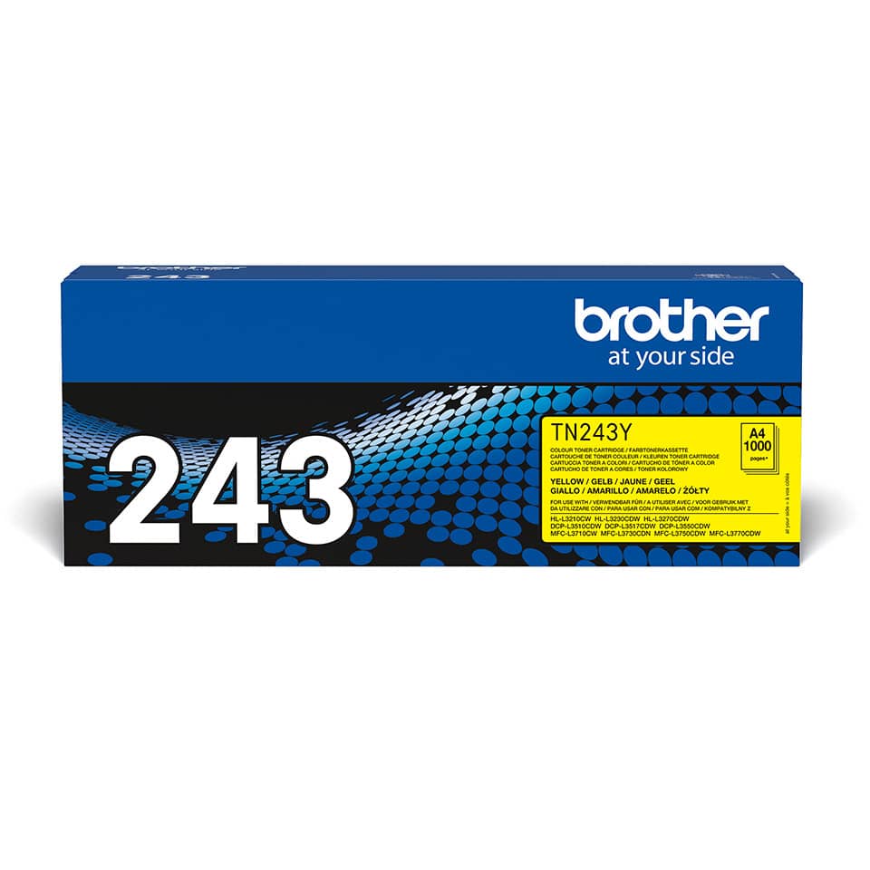Lasertoner, 1.000 Seiten, yellow BROTHER TN243Y