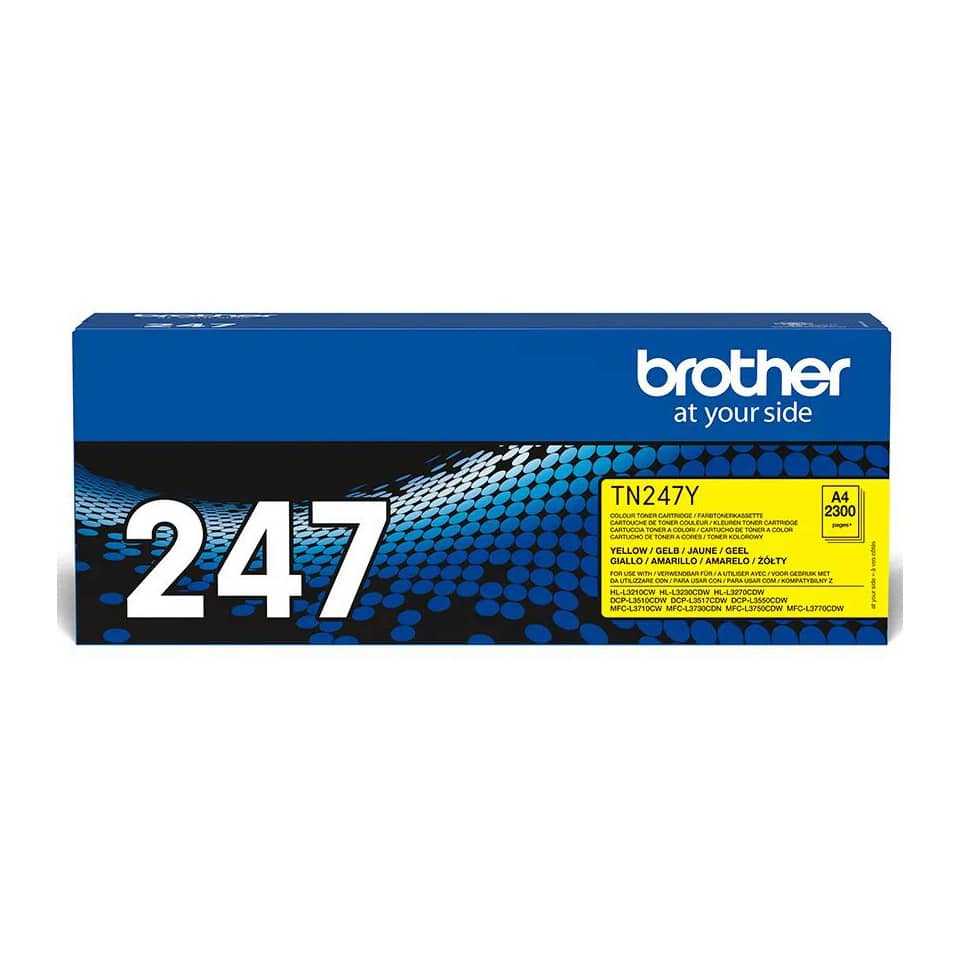 Lasertoner, 2.300 Seiten, yellow BROTHER TN247Y