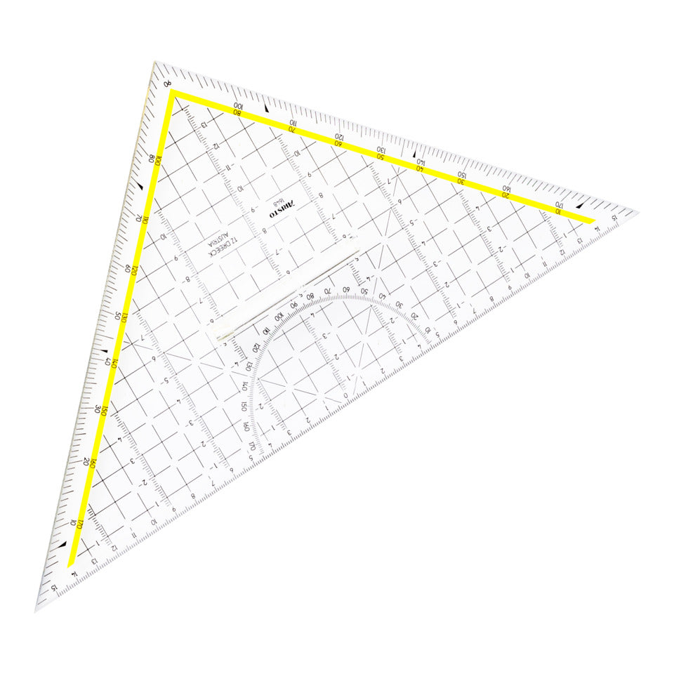 TZ-Dreieck 32.5 cm, mit Griff, Facette an Hypotenuse, Tuschenoppen ARISTO AR1648/2